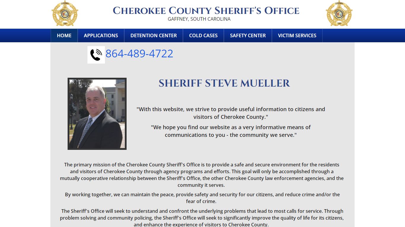 gaffney, sc - cherokee county sheriff