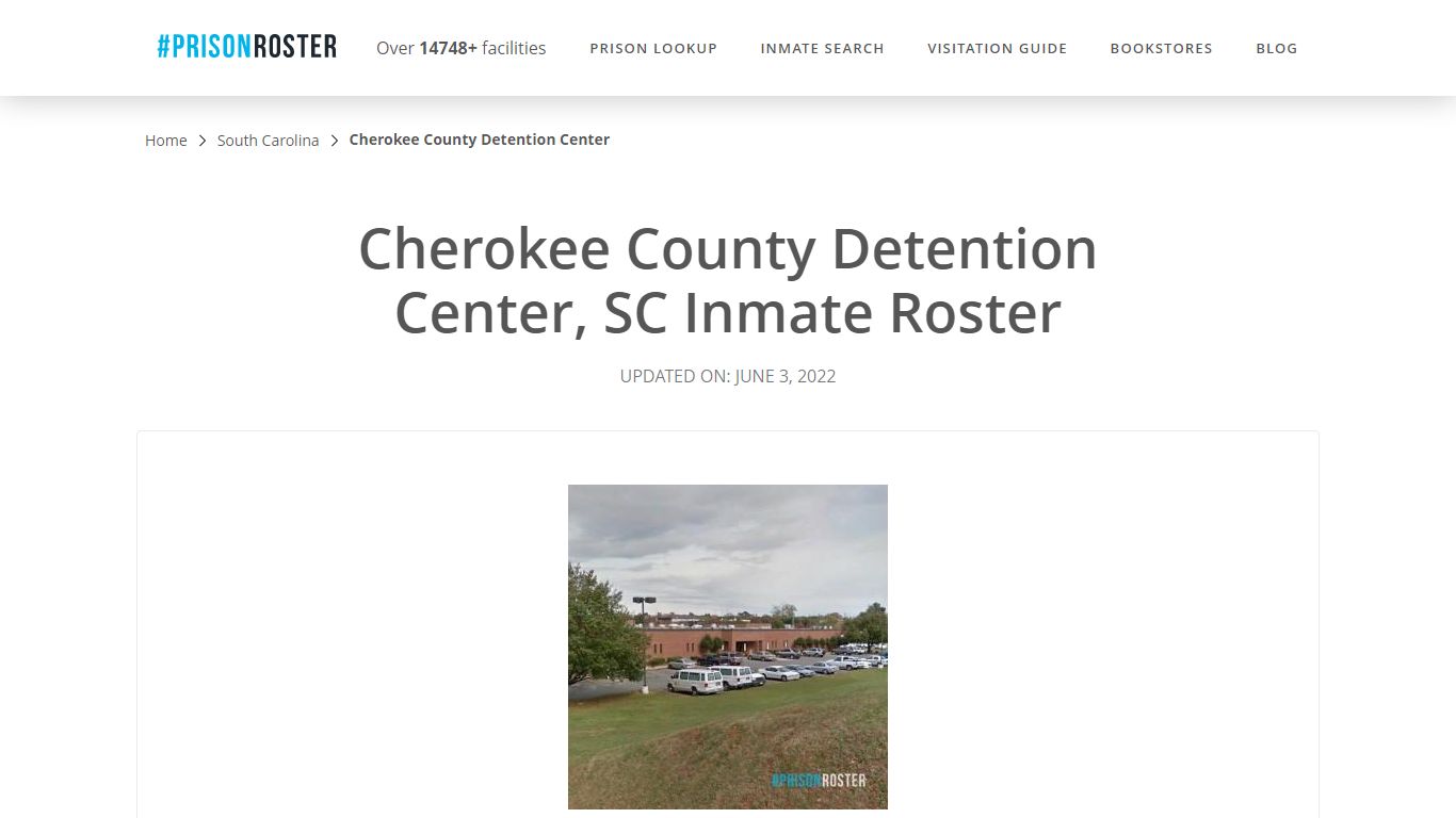 Cherokee County Detention Center, SC Inmate Roster